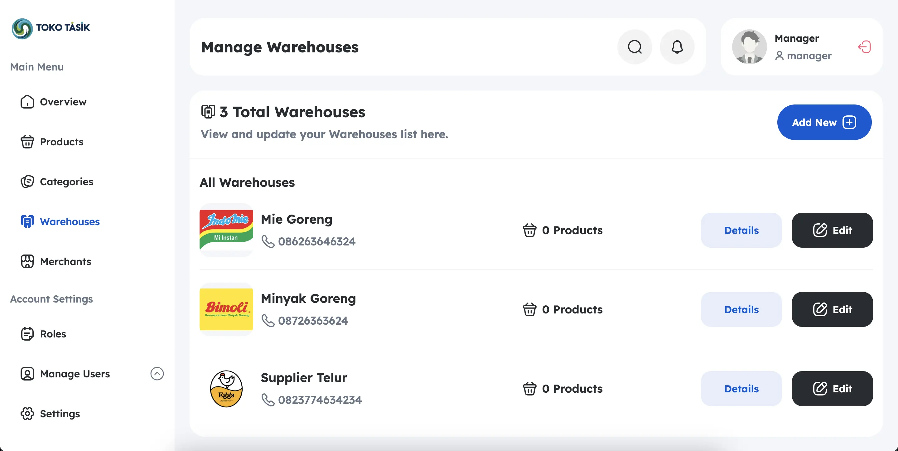 Warehouse Management System